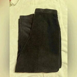 Women’s Size 16 Petite Black Corduroy Alfred Dunner Pull on Pants